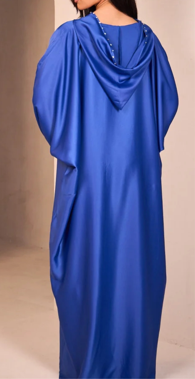 ABAYA CAPUCHE BLEU ROI