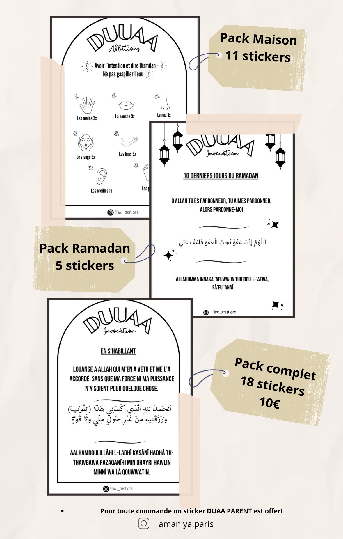 STICKERS DUAA
