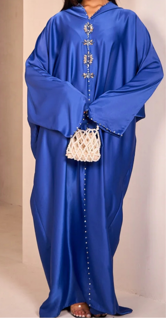 ABAYA CAPUCHE BLEU ROI