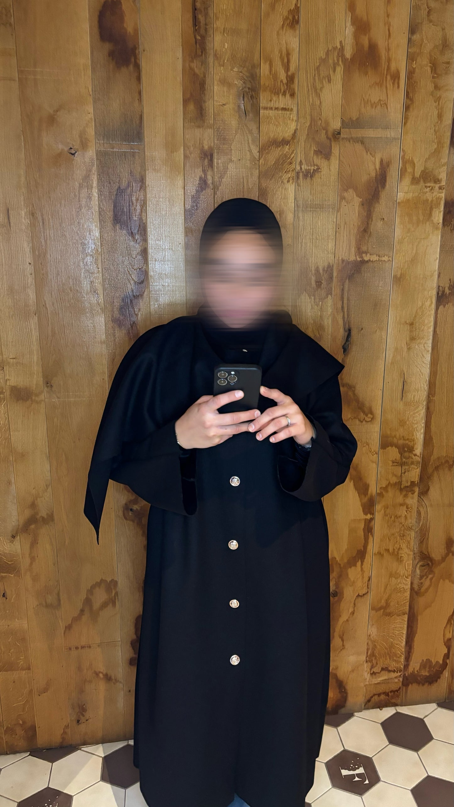 Manteau écharpe long